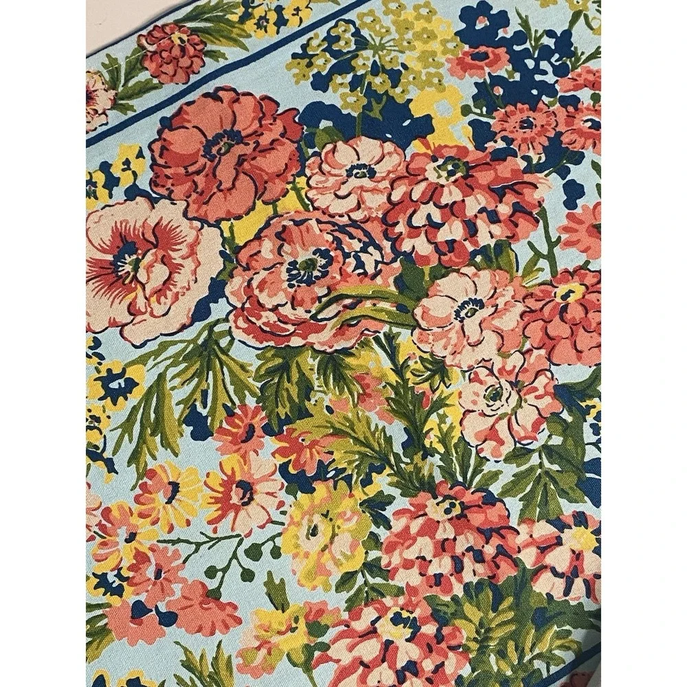 April‎ Cornell Floral Zinnia Garden Set of 4 Placemats Cottage Shabby French